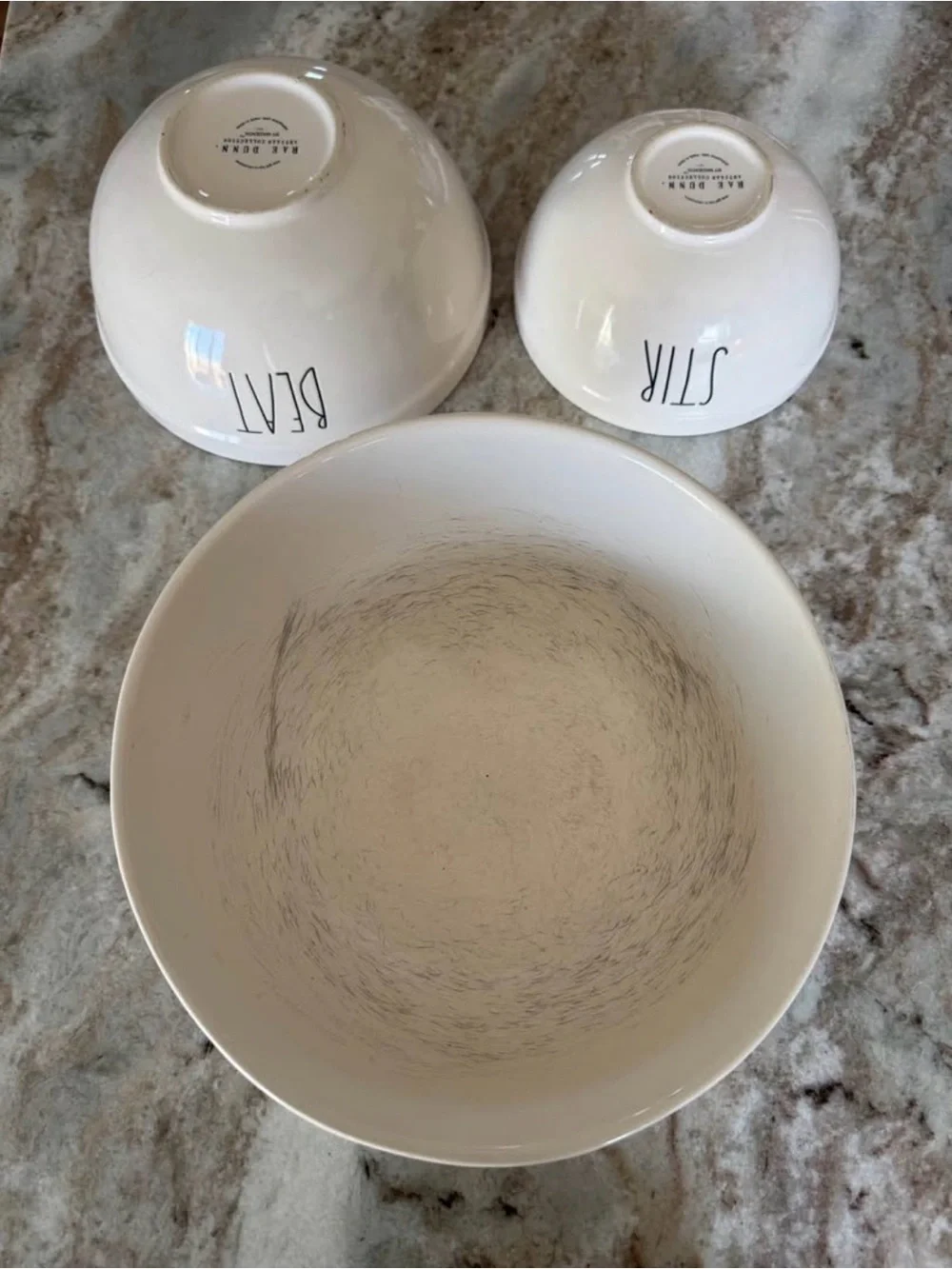 Rae Dunn 3 piece set - whisk, stir, beat